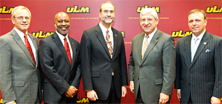 Photo of ULM and Affinity Health Care officials