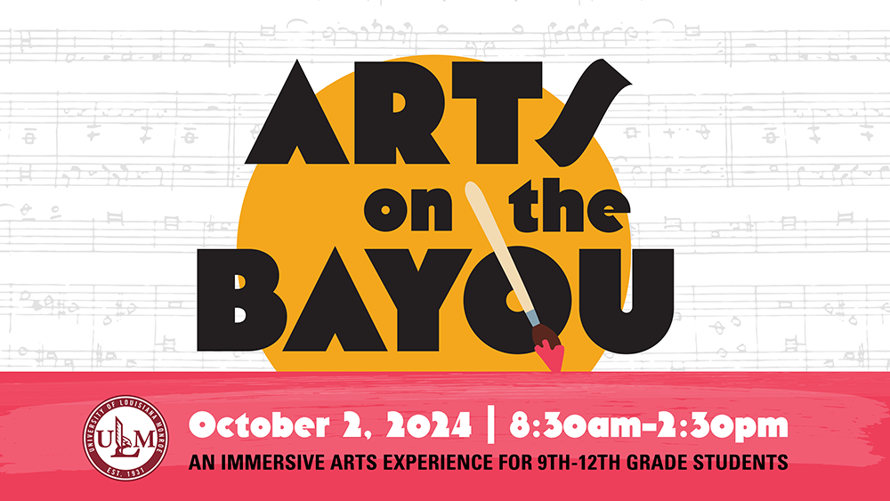 arts on the bayou graphic, let your creativity take flight