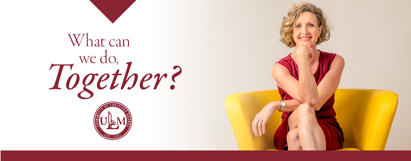 Presidential Success Fund website banner with the headline "What can we do, Together?" next to the President Carrie L. Castille, Ph.D. seated on a yellow chair.