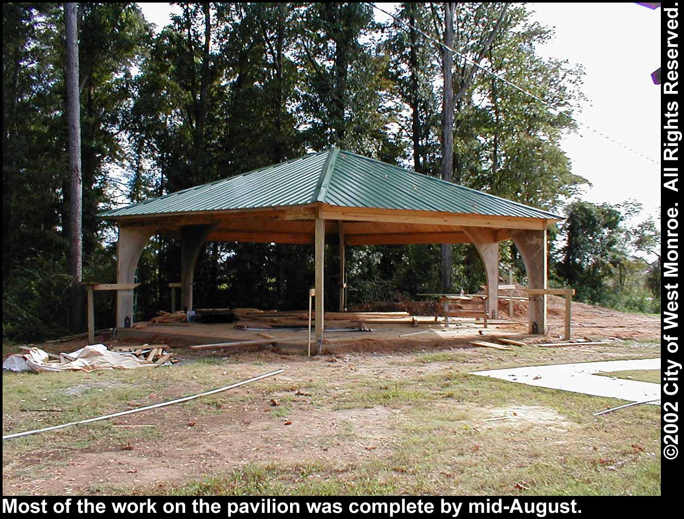 Photo: Pavilion construction