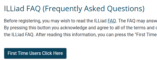 ILL account creation