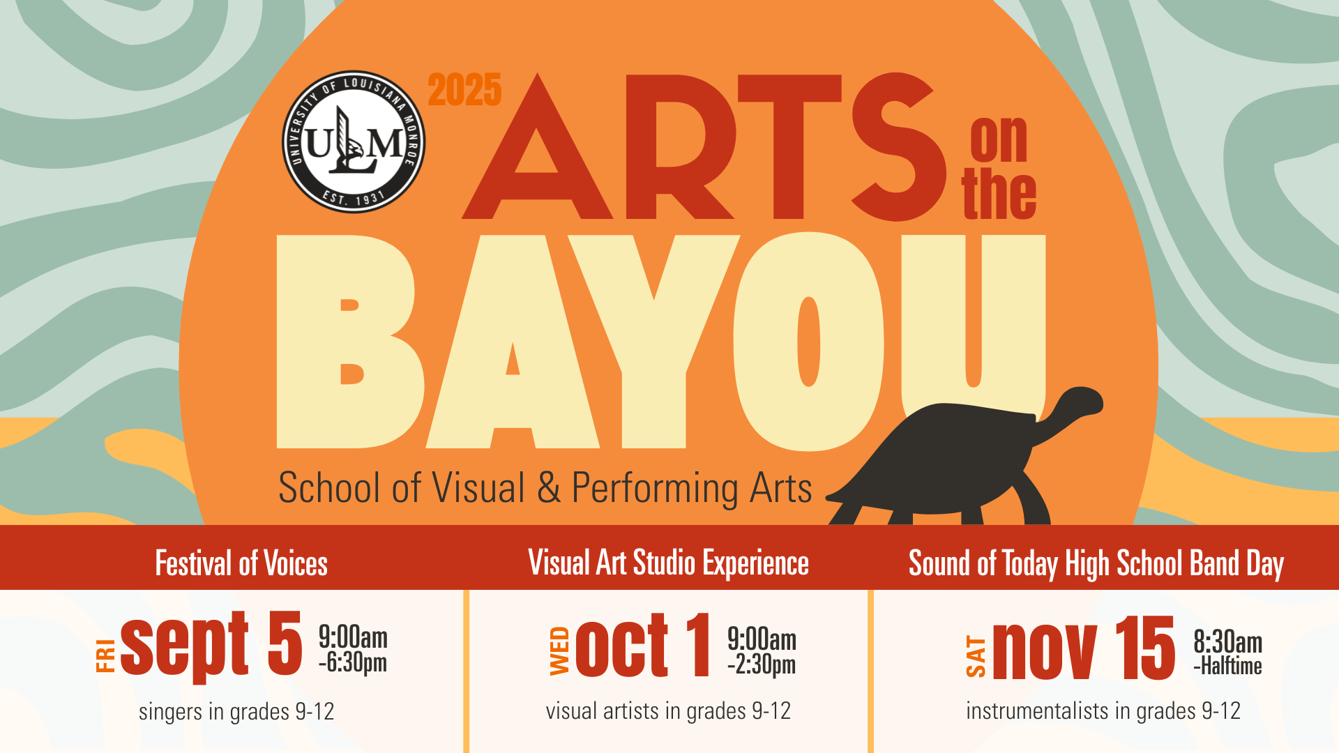 2025 arts on the bayou graphic 
