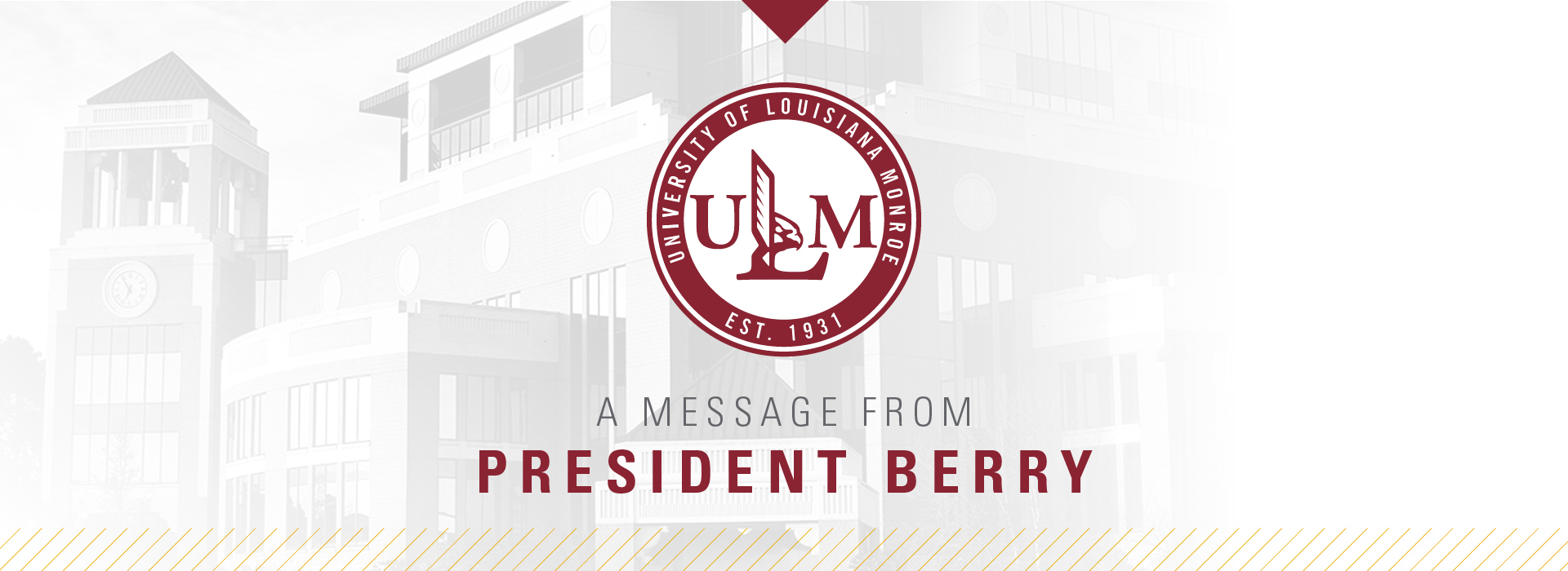 A Message from President Berry: Hurricane Ida