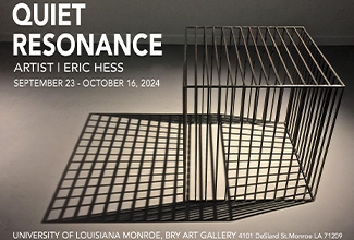 Bry Art Gallery hosts "Quiet Resonance" by Eric Hess, with artist presentation on Oct. 16