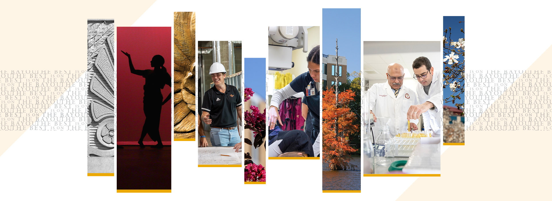 #slide2 Visual montage representing the variety of academic programs and student experiences.